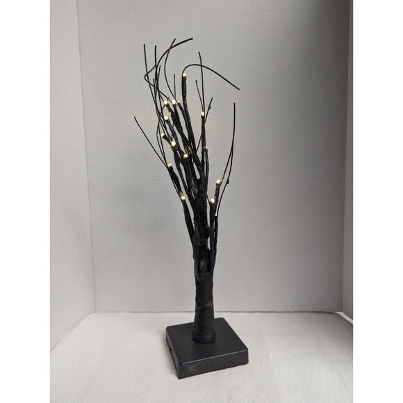Black Wire Tree with White Lights Battery Powered Bend to Shape Holiday Gift NEW - Picture 6 of 6